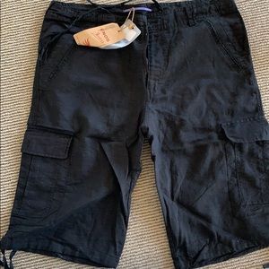 NWT Black linen shorts